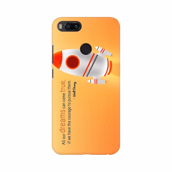 Shopnav Redmi Note 5 Dreams Come True wallpaper Mobile Case Cover - Orange, 0.25, Text