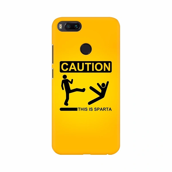 Shopnav Samsung Galaxy A20 Caution Background Design Mobile Case Cover - Yellow, 0.25, Text