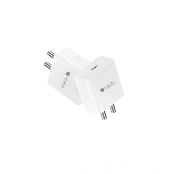 Generic VOXEL 100 Watt ' C ' Port PD Fast Charger AB Plastic (White) - White