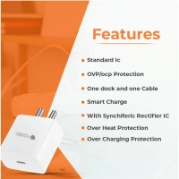 Generic VOXEL 100 Watt ' C ' Port PD Fast Charger AB Plastic (White) - White