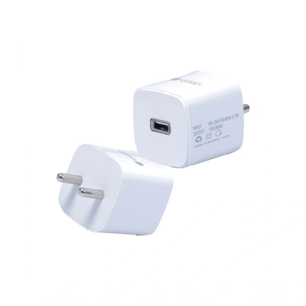 Generic VOXEL 15 Watt Usb Charger AB Plastic (White) - White