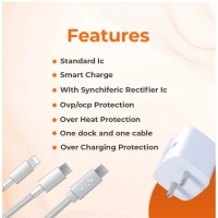 Generic VOXEL 15 Watt Usb Charger AB Plastic (White) - White