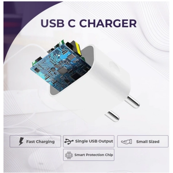 Generic VOXEL 65 Watt Usb Fast Charger AB Plastic (White) - White