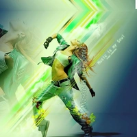 Shopnav One Plus 6T Women Dancer Photo Mobile Case Cover - Green, 0.25, Nature