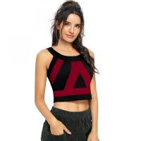 Women's 95% Polyester 5% Spandex Western Wear Tops (Maroon) - M