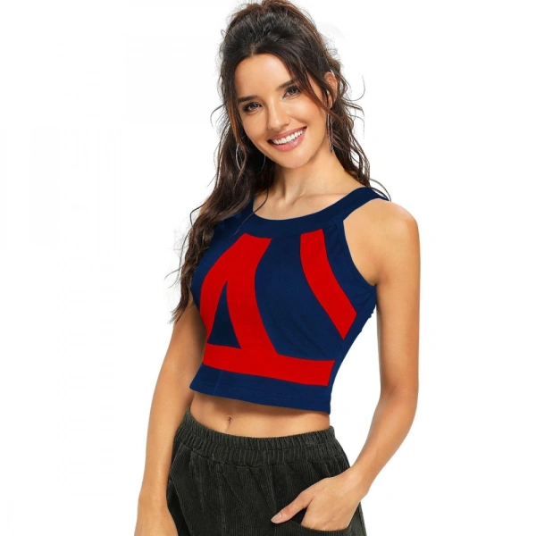 Women's 95% Polyester 5% Spandex Western Wear Tops (Red) - L