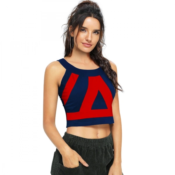Women's 95% Polyester 5% Spandex Western Wear Tops (Red) - L