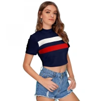 Shopnav Women's 95% Polyester 5% Spandex Western Wear Tops (Red) - XL