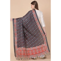 shopnav's Women's Art Silk Printed Dupatta (Black, Length:Â 2.25 to 2.50 Mtr) - Black