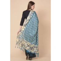 Women's Art Silk Printed Dupatta (Blue, Length:Â 2.25 to 2.50 Mtr) - Blue