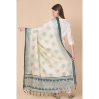 Women's Art Silk Printed Dupatta (Grey, Length:Â 2.25 to 2.50 Mtr)