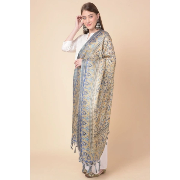 Women's Art Silk Printed Dupatta (Grey, Length:Â 2.25 to 2.50 Mtr) - Grey