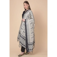 Women's Art Silk Printed Dupatta (Multicolored, Length:Â 2.25 to 2.50 Mtr)