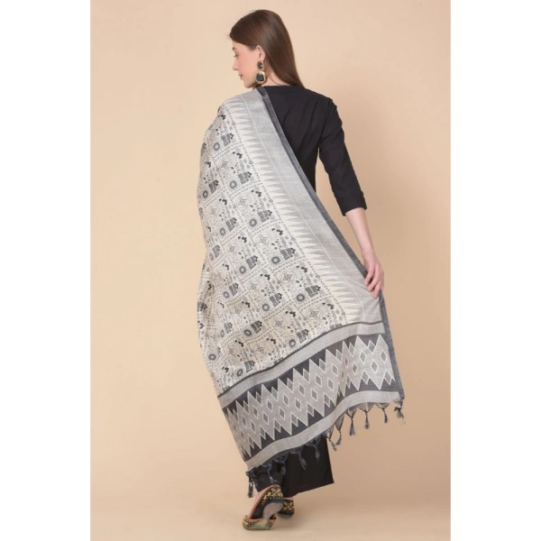 Women's Art Silk Printed Dupatta (Multicolored, Length:Â 2.25 to 2.50 Mtr)