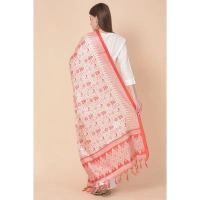 Women's Art Silk Printed Dupatta (Orange, Length:Â 2.25 to 2.50 Mtr)