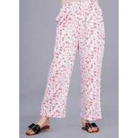 Women's Casual Half Sleeve Printed Viscose Rayon Shirt With Pyjama Pant Night Suit Set (Baby Pink) - Baby Pink, 3XL