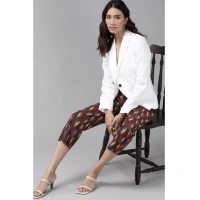 Women's Casual Printed Cotton Trouser Pant (MultiColor) - MultiColor, 0.35, 2XL
