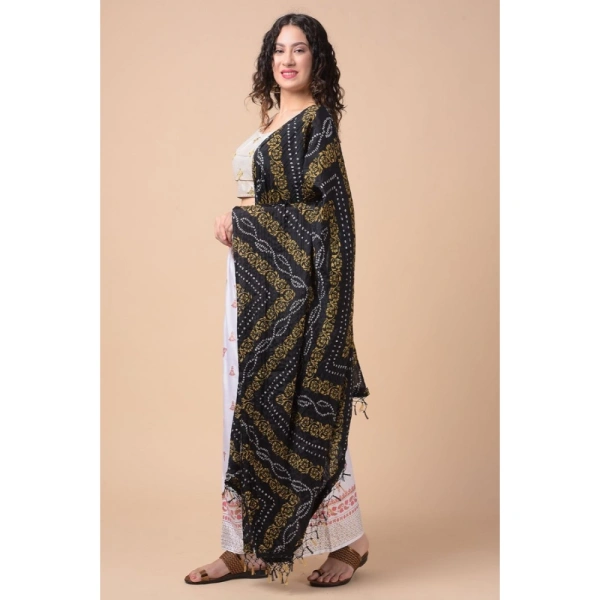 Women's Chanderi Printed Dupatta (Multicolor, Length:Â 2.25 to 2.50 Mtr) - Multicolored