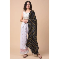Women's Chanderi Printed Dupatta (Multicolor, Length:Â 2.25 to 2.50 Mtr) - Multicolored