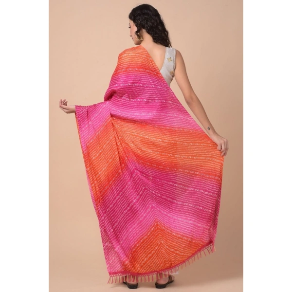 Women's Chanderi Printed Dupatta (Multicolor, Length:Â 2.25 to 2.50 Mtr) - Multicolored