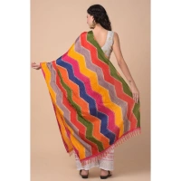 Women's Chanderi Printed Dupatta (Multicolor, Length:Â 2.25 to 2.50 Mtr) - Multicolored
