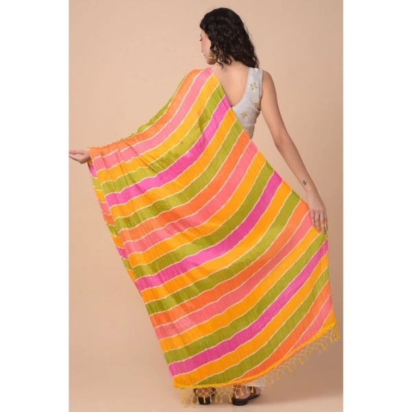 Women's Chanderi Printed Dupatta (Multicolor, Length:Â 2.25 to 2.50 Mtr) - Multicolored