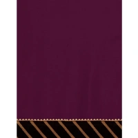 Women's Chiffon Self Design Saree With Unstitched Blouse 5.5Mtr (Purple) - Purple