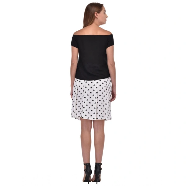 Women's Cotton Blend Solid Short Sleeves Dress (Black) - L, 0.35, Black