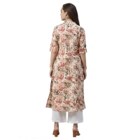 Women's Cotton Printed Floral Print Kurti (MulticolorCotton) - 6XL