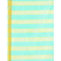 Women's Cotton Silk Striped Saree With Unstitched Blouse 5.5Mtr (Blue) - Blue