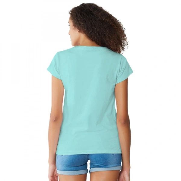 Shopnav Women's Cotton Western Wear T Shirt (C Green) - L