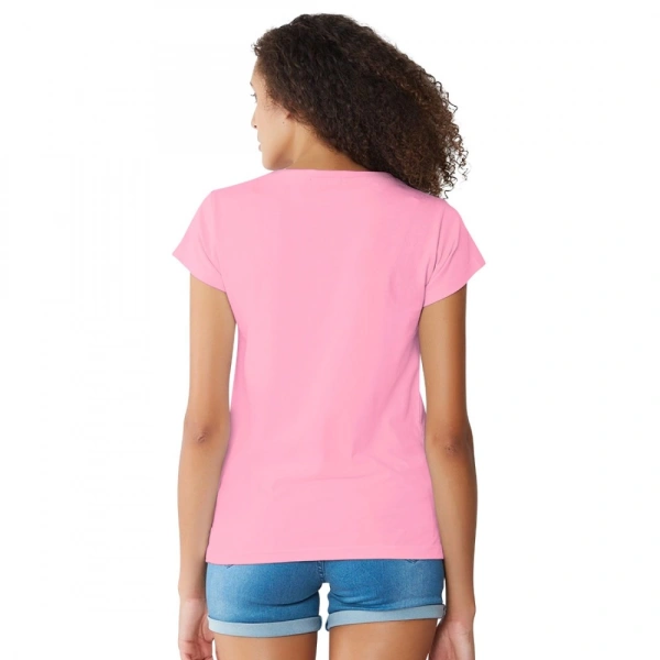 Shopnav Women's Cotton Western Wear T Shirt (Pink) - M