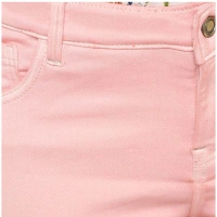 Women's Denim Solid Buttoned Jeans (Pink) - S