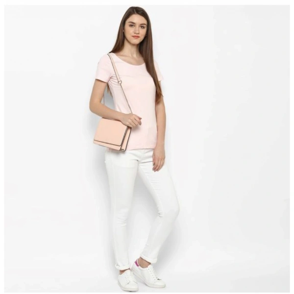 Women's Denim Solid Buttoned Jeans (White) - S