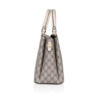 Shopnav Women's Faux Leather Printed Handbag (Beige) - Beige