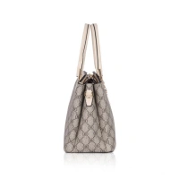 Shopnav Women's Faux Leather Printed Handbag (Beige) - Beige
