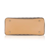 Shopnav Women's Faux Leather Printed Handbag (Camel) - Camel