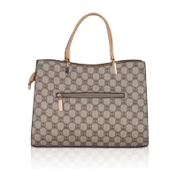 Shopnav Women's Faux Leather Printed Handbag (Camel) - Camel