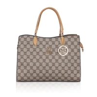 Shopnav Women's Faux Leather Printed Handbag (Camel) - Camel
