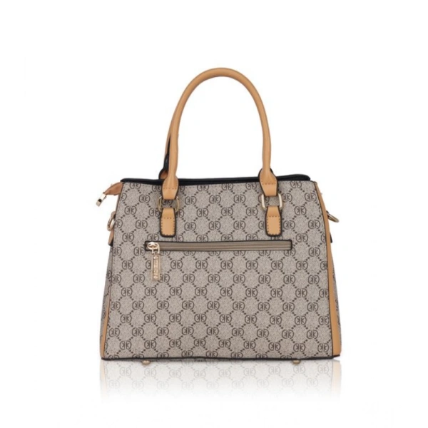 Shopnav Women's Faux Leather Printed Handbag (Camel) - Camel