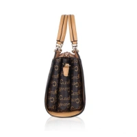 Shopnav Women's Faux Leather Printed Handbag (Camel) - Camel