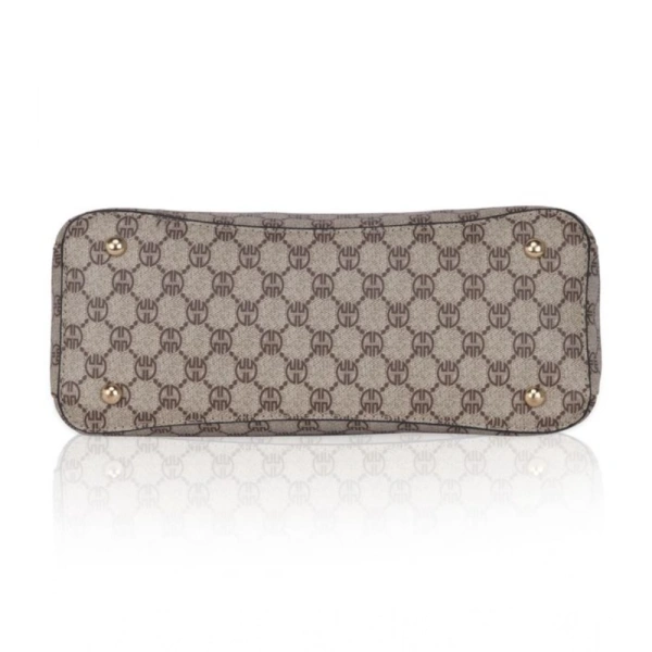 Shopnav Women's Faux Leather Printed Handbag (Camel) - Camel