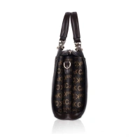 Shopnav Women's Faux Leather Printed Handbag (Coffee) - Coffee