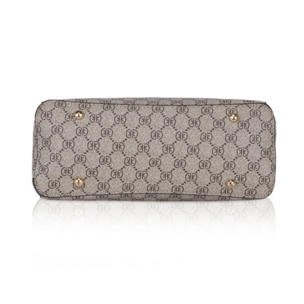 Shopnav Women's Faux Leather Printed Handbag (Coffee) - Coffee