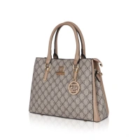 Shopnav Women's Faux Leather Printed Handbag (Hilver) - Hilver