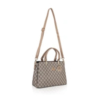 Shopnav Women's Faux Leather Printed Handbag (Hilver) - Hilver