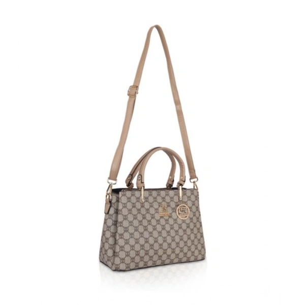 Shopnav Women's Faux Leather Printed Handbag (Hilver) - Hilver