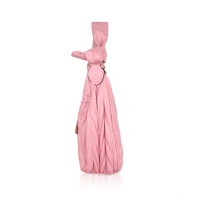 Shopnav Women's Faux Leather Textured Handbag (Pink) - Pink