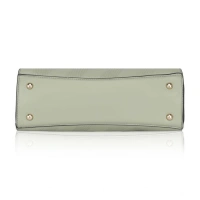Shopnav Women's Faux Leather Textured Adjustable Long Belt Handbag (Green) - Green