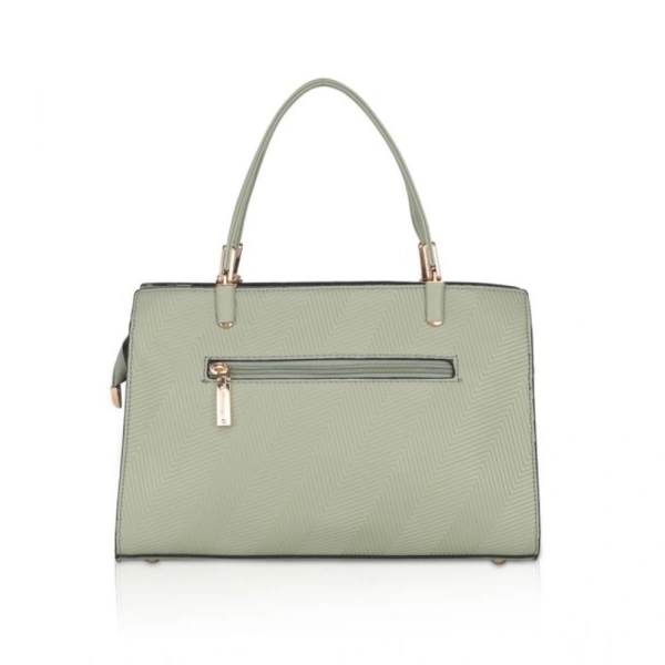 Shopnav Women's Faux Leather Textured Adjustable Long Belt Handbag (Green) - Green